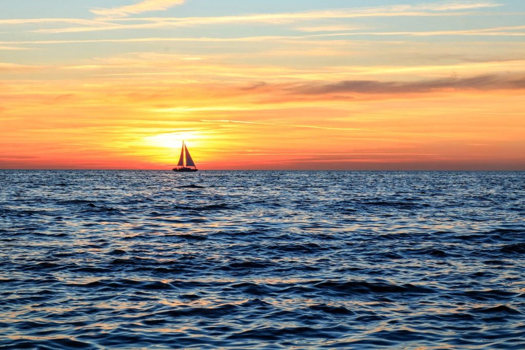 Clark Weeks sailing and vacationing in the Caribbean